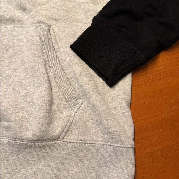 Roots Black and Gray Raglan Hoodie - Picture 4 of 6